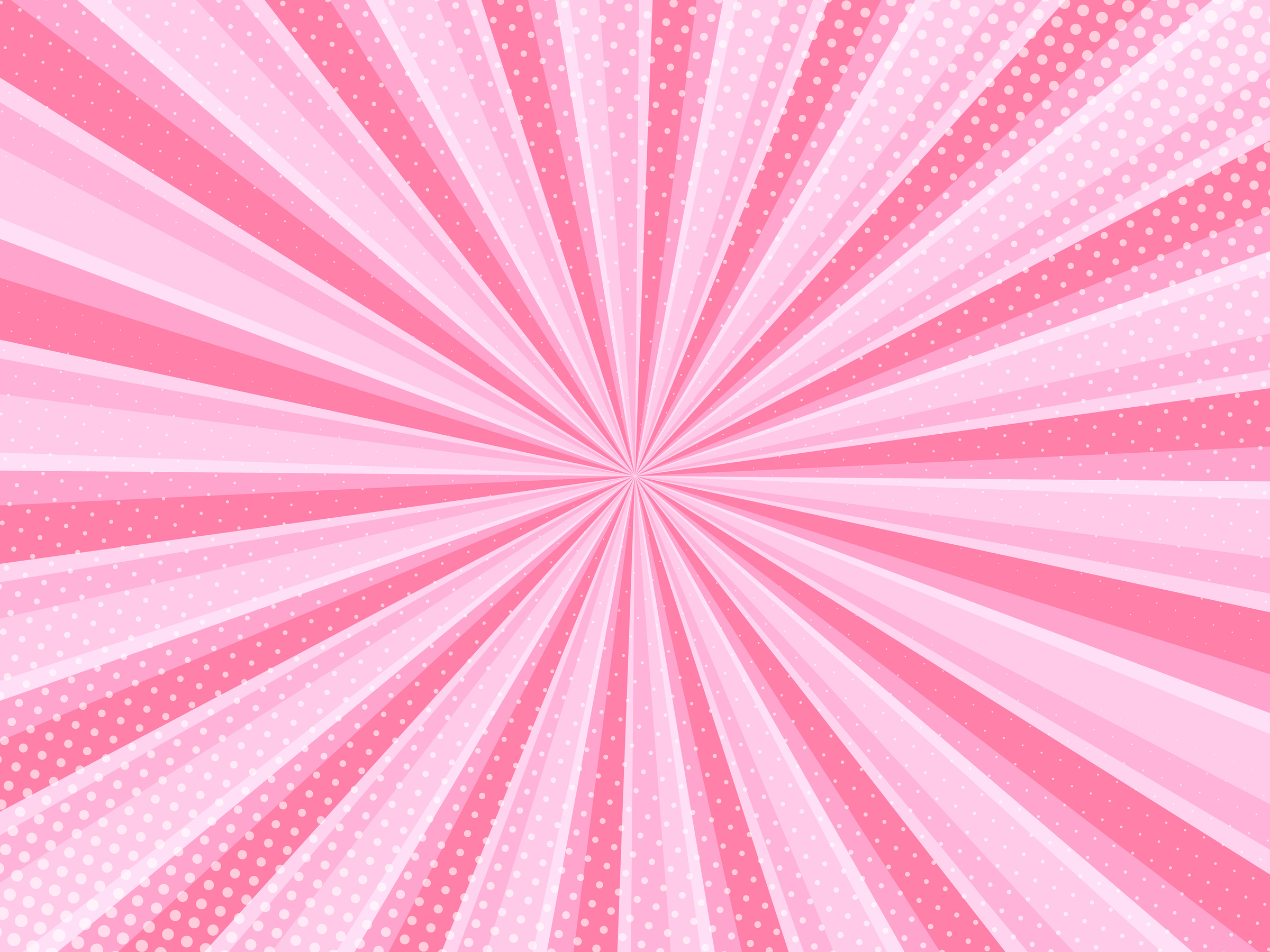 Pink comic background with halftone, pop art style effect.