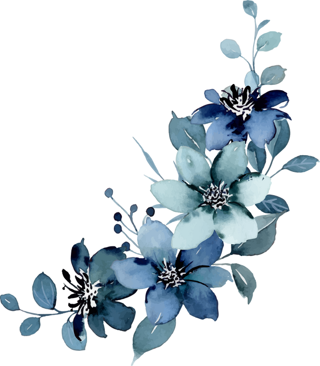 blue flowers